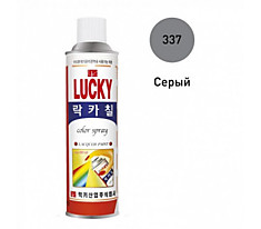 Краска-аэрозоль LUCKY серая,420мл
