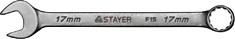 Ключ STAYER "MASTER" гаечный комбинированный, хромированный, 17мм
