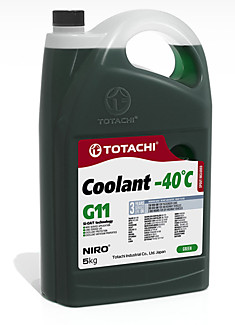 Антифриз TOTACHI NIRO COOLANT   Green   -40C   G11 5кг