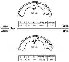 Колодки бар. 53200-65J01 Suzuki Escudo
