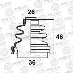 Пыльник FB-2164 (04437-14020)