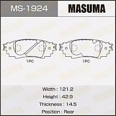 Колодки 04466-33220 PF-1924 TOYOTA CAMRY #SV70 17- / RAV 4 #A50 18 задн.