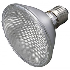 Лампа галогенная СВЕТОЗАР с защитным стеклом, цоколь E27, диаметр 97мм, 75Вт, 220В