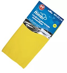Салфетка  "Klbr" Nimbi-44 Дом-Офис,  Микрофибра 30х60см,  для Дома, Желтая