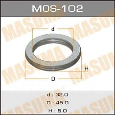 Упл.кольцо под выхл. 32 х 45