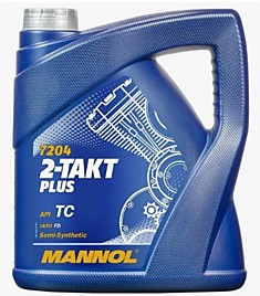 Масло MANNOL 2-ух тактное PLUS /псинт 4л.