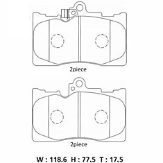 Колодки 04465-22340 /AN-731WK, GP-02266/ 04465-30400 / 04465-30410 / 04465-30430/ 04465-30450 / 044