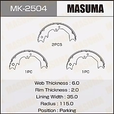 Колодки бар. парковочные 46540-60030,46550-60040,46580-60030 LAND CRUISER