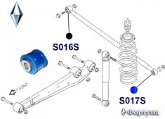 Сайлентблок тяги панара, задней подвески к-т полиуретан 46300-83e00
