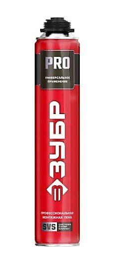 пена монтажная, пистолетная, всесезонная, 750мл, SVS, ЗУБР PRO