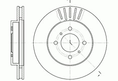 Диск тормозной MB699285, MR449770, MR449771