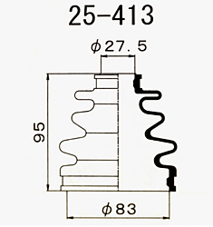 Пыльник FB-2119 25-413 AT150,,SV10,ST160,EE90,AE104 04438-12030 / 04438-12031