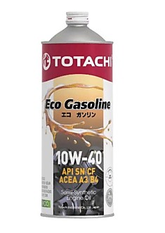 Масло TOTACHI Eco Gasoline Semi-Synthetic  SN/CF  10W-40  1л