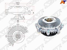 Вискомуфта 16210-58030 TOYOTA DYNA/TOYOACE #B 88- ST